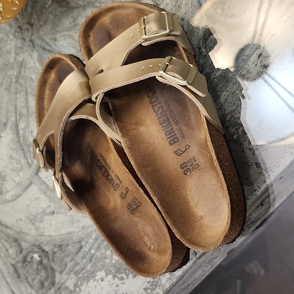 Birkenstock Birko Flor Women's YAO BALANCE Gold - Picture 9 of 10